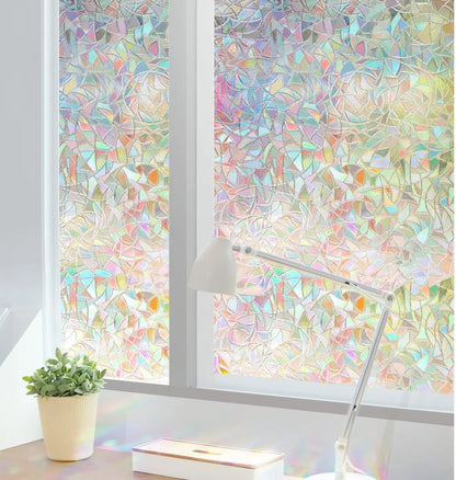 Naklejka 3D Efekt Tęczy na Szybę 45x100 cm (8150)