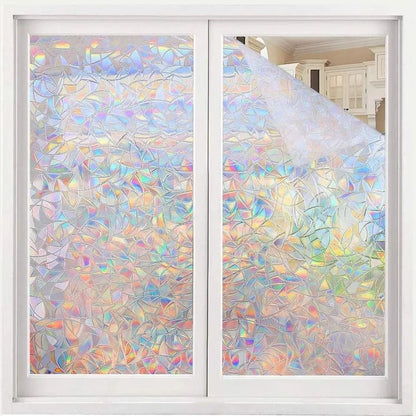 Naklejka 3D Efekt Tęczy na Szybę 45x100 cm (8150)