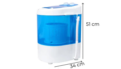 Mini pralka turystyczna 260W z funkcją prania, płukania i wirowania (5638)
