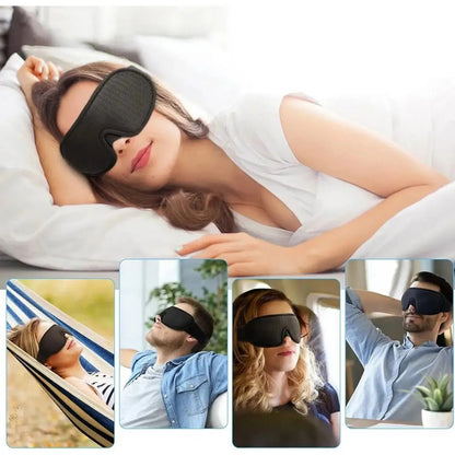Opaska na oczy anatomiczna Premium do spania, oddychająca (89680001)