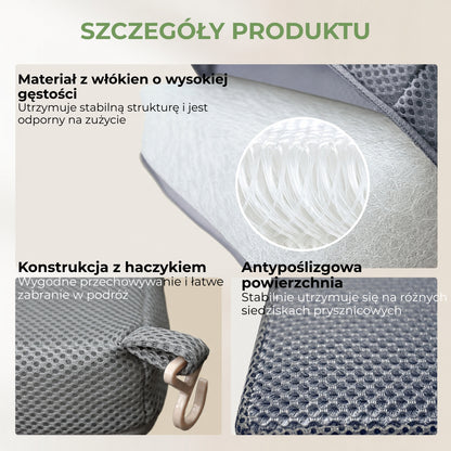 Miękka nakładka na siedzisko prysznicowe z antypoślizgowym spodem (94430001)