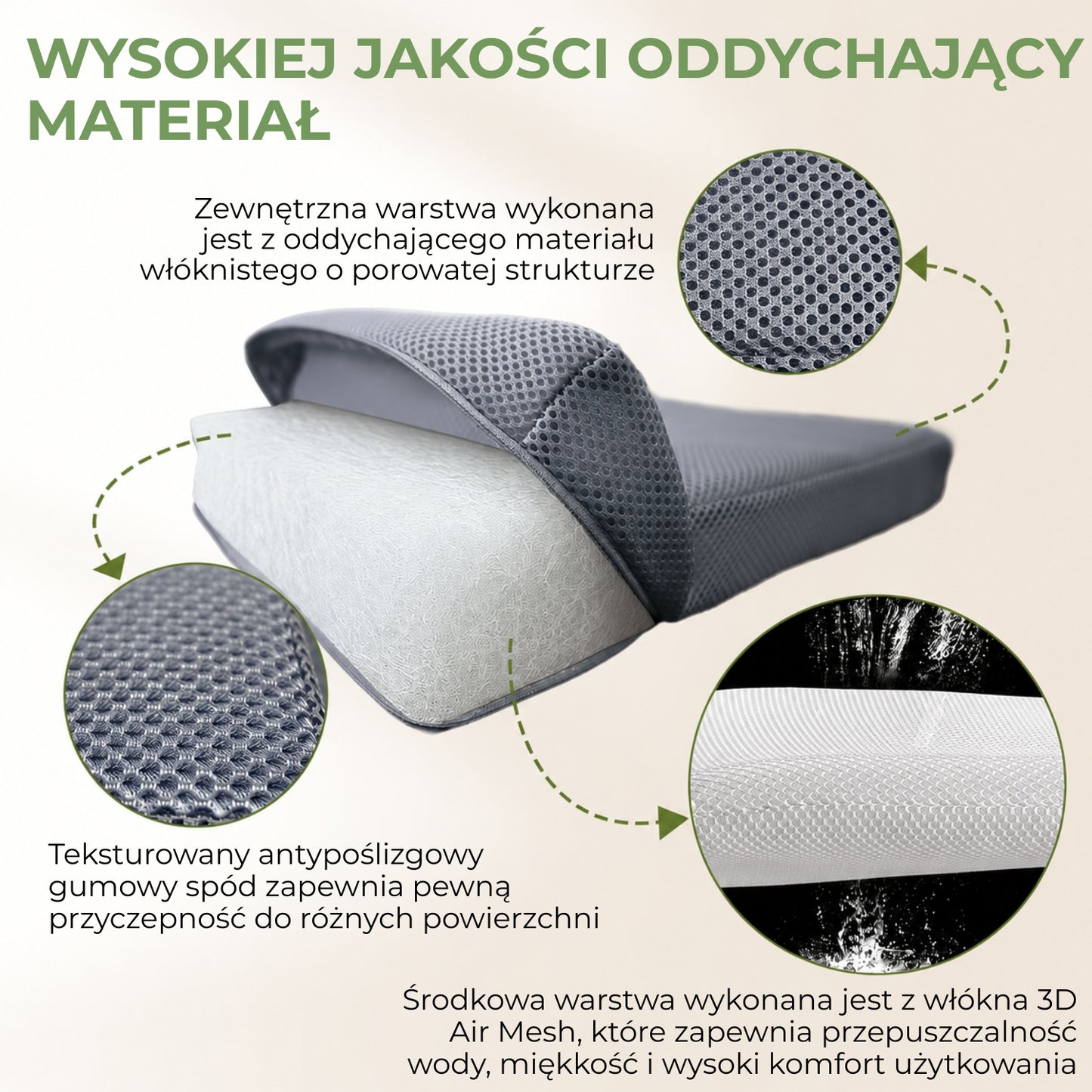 Miękka nakładka na siedzisko prysznicowe z antypoślizgowym spodem (94430001)