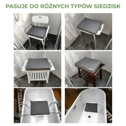 Miękka nakładka na siedzisko prysznicowe z antypoślizgowym spodem (94430001)