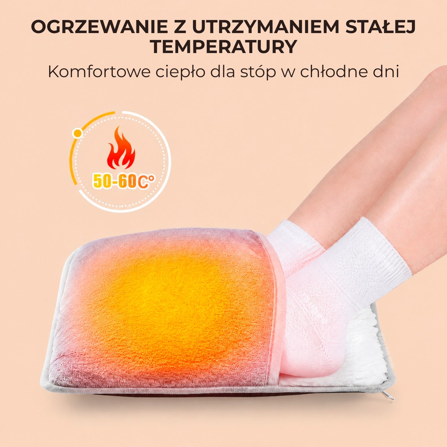 Miękki ogrzewacz do stóp z zasilaniem USB (94420001)
