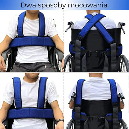 Pas bezpieczeństwa do wózka inwalidzkiego - uniwersalny, wytrzymały (89440001)