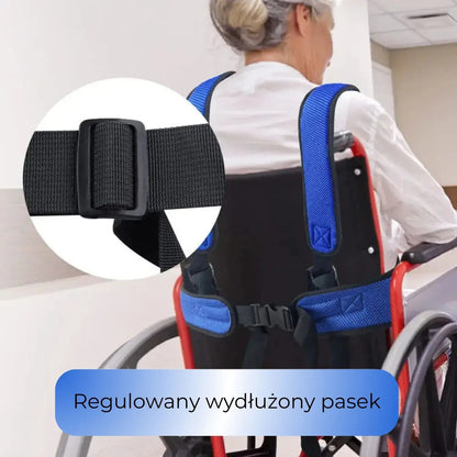Pas bezpieczeństwa do wózka inwalidzkiego - uniwersalny, wytrzymały (89440001)