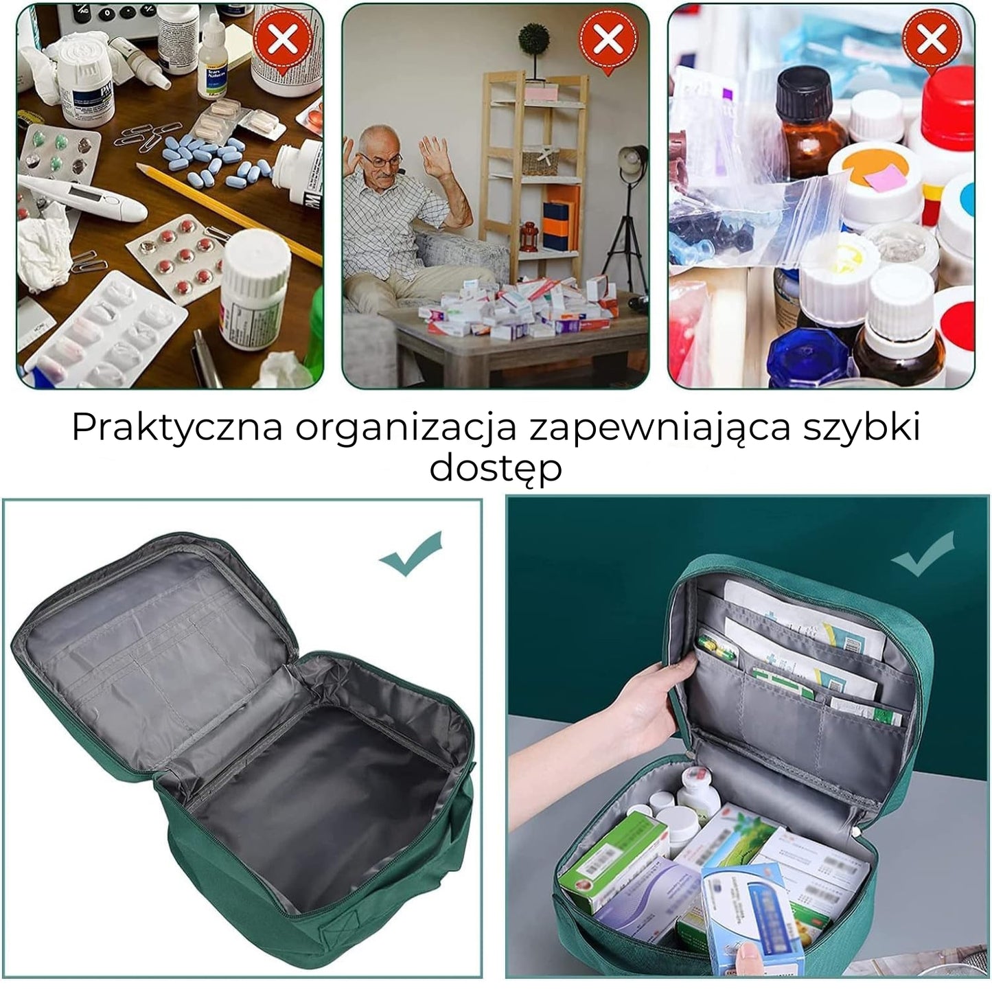 Przenośny organizer apteczka na leki (94390003)