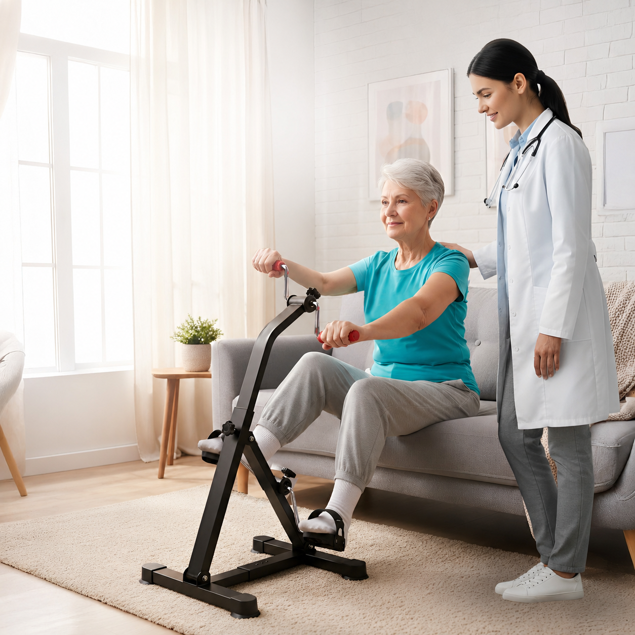 Rower rehabilitacyjny do ćwiczeń rąk i nóg Dual Bike (94670001)