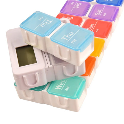Kasetka na tabletki organizer z timerem, 15 przegródek (8701)