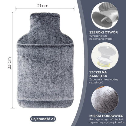 Termofor gumowy z pokrowcem 2 l (94450001)
