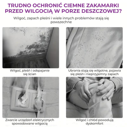 Wiszący pochłaniacz wilgoci do szafy i domu, osuszacz powietrza, 10 szt. (94440001)