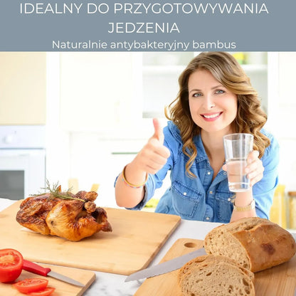 Zestaw 3 ekologicznych desek bambusowych do krojenia (91750001)